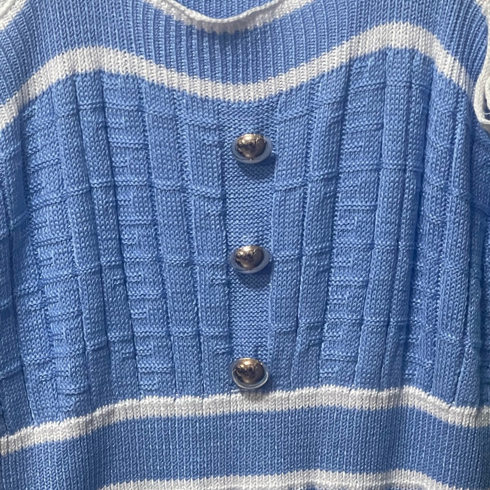 NWOT Blue Knit Dress - Picture 3 of 4